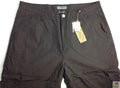 Premium Men's Brown 3/4 Cotton Cargo Shorts Army Military Style Small 30in