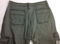 Premium Men's Olive 3/4 Cotton Cargo Shorts Army Military Style Small 30in