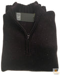 Premium Men's Burgundy Half Zip Knit Jumper Winter Sweater M