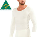 Premium Men's Australian Made Merino Wool Blend Thermal Top XL 105cm