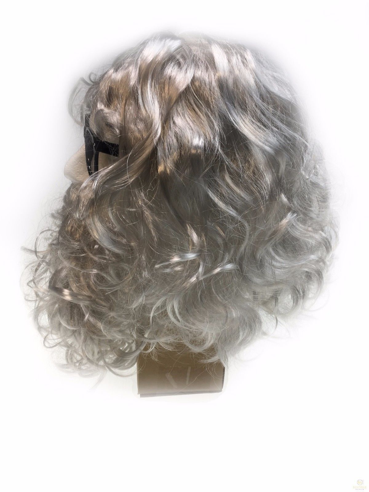 3 in 1 SANTA WIG White Beard Glasses SET Christmas Claus Xmas Costume Party - SuperSaverAU - view 3