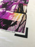 Premium White 100% Cotton Printed Slim Fit T-Shirt L