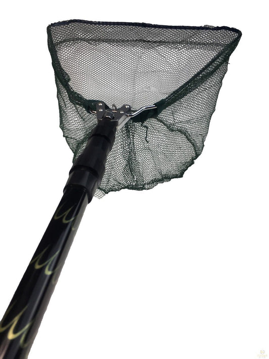 Telescopic Fishing Landing Net 44cm Wide, 1m Extendable Handle, Foldable 65cm