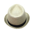 Premium Paper Straw Trilby Fedora Hat - 58cm