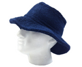 Premium Navy Blue 100% Cotton Terry Towelling Bucket Hat Small
