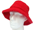 Premium Red 100% Cotton Terry Towelling Bucket Hat XL