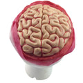Premium Zombie Brain Skull Cap with Bandage - Latex