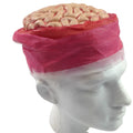 Premium Zombie Brain Skull Cap with Bandage - Latex