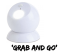 Brillar Motion Activated Swivel Ball Light with Magnetic Base - White