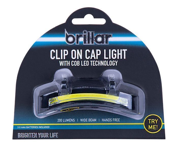 Brillar COB Clip On Cap Light - 200 Lumens