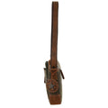 Billy The Kid Olive Leather Crossbody Shoulder Bag
