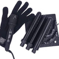 H2D X3 Black Ceramic Curling Wand with 3 Interchangeable Barrels