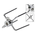 Premium Stainless Steel Rotisserie Spit Forks for Gyro & BBQ - 2 Pack