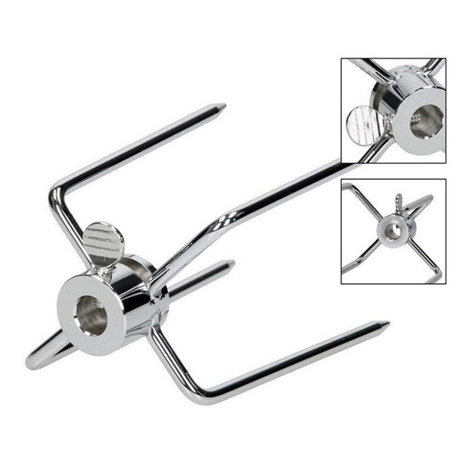 Premium Stainless Steel Rotisserie Spit Forks for Gyro & BBQ - 2 Pack
