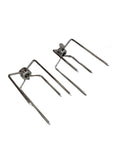 Premium Stainless Steel Rotisserie Spit Forks for Gyro & BBQ - 2 Pack