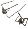 Premium Stainless Steel Rotisserie Spit Forks for Gyro & BBQ - 2 Pack