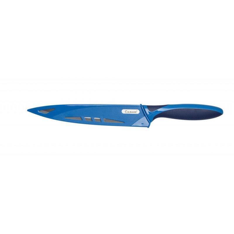 Culinare Carving Knife with Stainless Steel Blade & Cover - Blue, 19.5cm