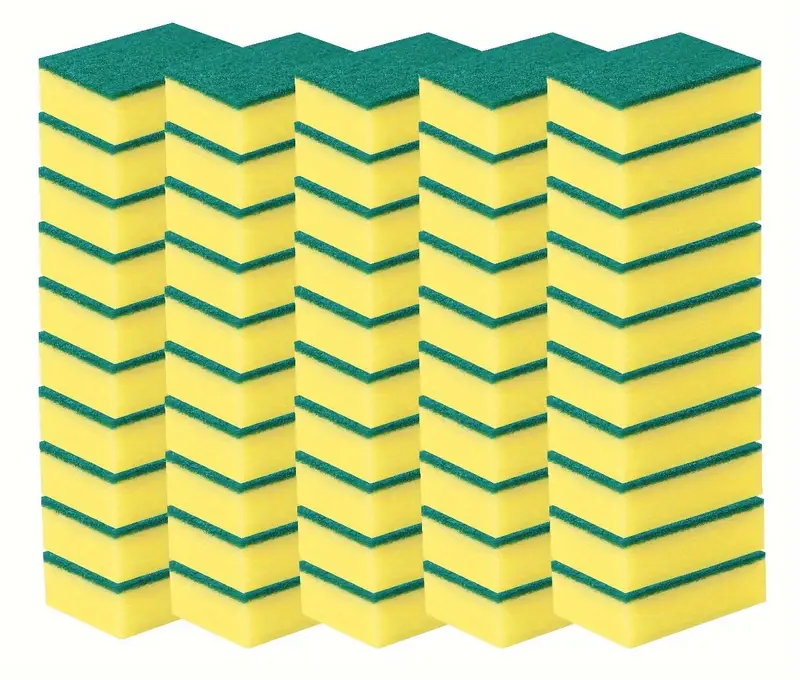 Catering Sponge Scourers 36x Strong Commercial Grade 15x10x3cm for Tough Cleaning - SuperSaverAU - view 1