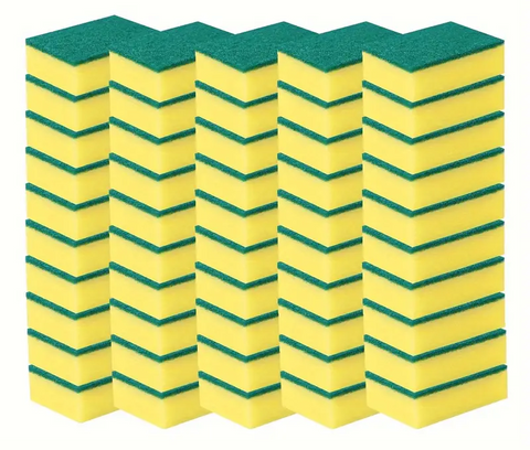 Catering Sponge Scourers 36x Strong Commercial Grade 15x10x3cm for Tough Cleaning - SuperSaverAU - view 1