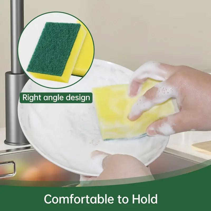 Catering Sponge Scourers 36x Strong Commercial Grade 15x10x3cm for Tough Cleaning - SuperSaverAU - view 4