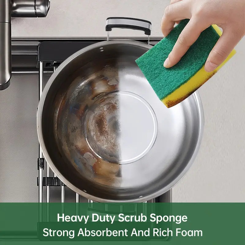 Catering Sponge Scourers 36x Strong Commercial Grade 15x10x3cm for Tough Cleaning - SuperSaverAU - view 5