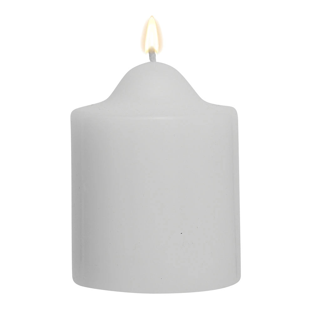 48x Premium Church Candle Pillar Candles White Unscented Lead Free 24Hrs - 5*10cm - SuperSaverAU - view 2