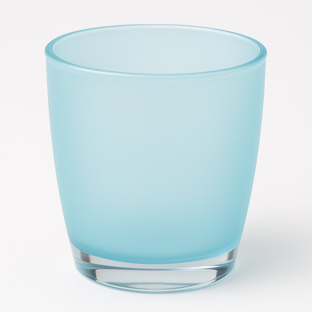 Premium Blue Acrylic Oval Bathroom Tumbler Cup Shatter-Resistant Vanity Rinse Cup