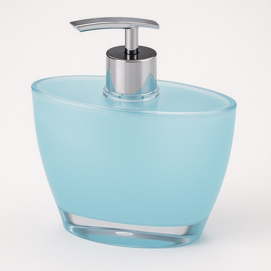 Premium Oval Hand Pump Soap & Lotion Dispenser – Blue