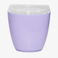 Premium Oval Swing Top Acrylic Waste Bin – Purple