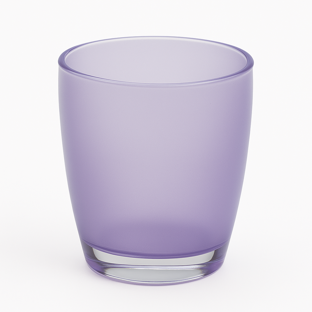 Purple Bathroom Toothbrush Holder - Oval Tumbler Caddy Organizer