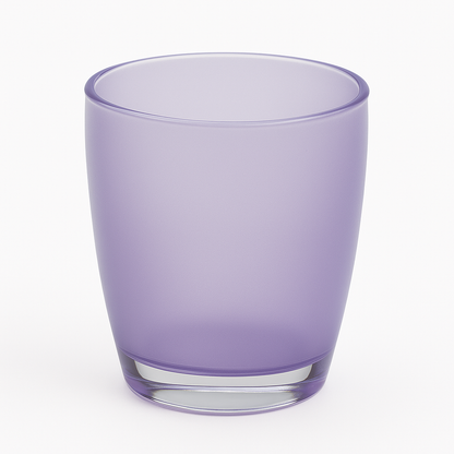 Purple Bathroom Toothbrush Holder - Oval Tumbler Caddy Organizer