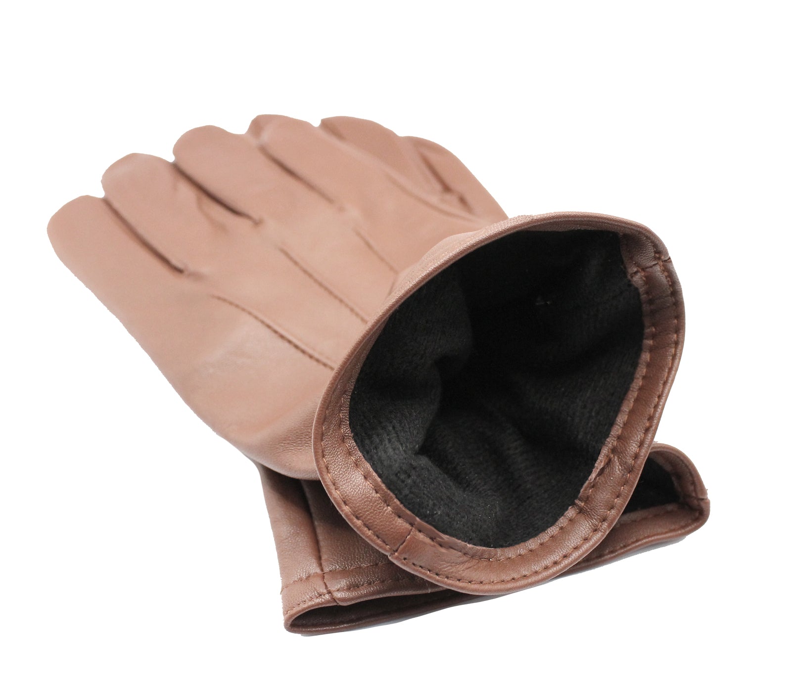 Dents Men’s Full Grain Leather Gloves - Cognac Large