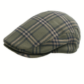 DENTS Quilted Ivy Cap Hat - Driving Newsboy Cabbie - Grey Check - 55cm - SuperSaverAU - view 1