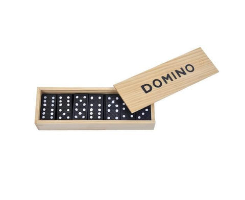 Kicko Wooden Dominoes Set 28 Pieces - Traditional Toy for Kids & Family - SuperSaverAU - view 2