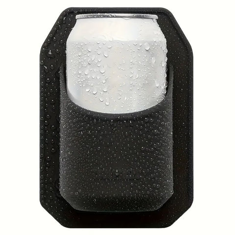 Premium Silicone Shower Beverage Can Holder – Black