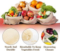 ECOCLAND Reusable Mesh Produce Bags Set of 10, Eco-Friendly, Washable, Multi-Purpose - SuperSaverAU - view 1