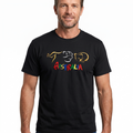 Premium Black Adult Australia Kangaroo Koala 100% Cotton T-Shirt XL