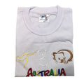 Premium White Adult Australia Kangaroo Koala 100% Cotton T-Shirt L