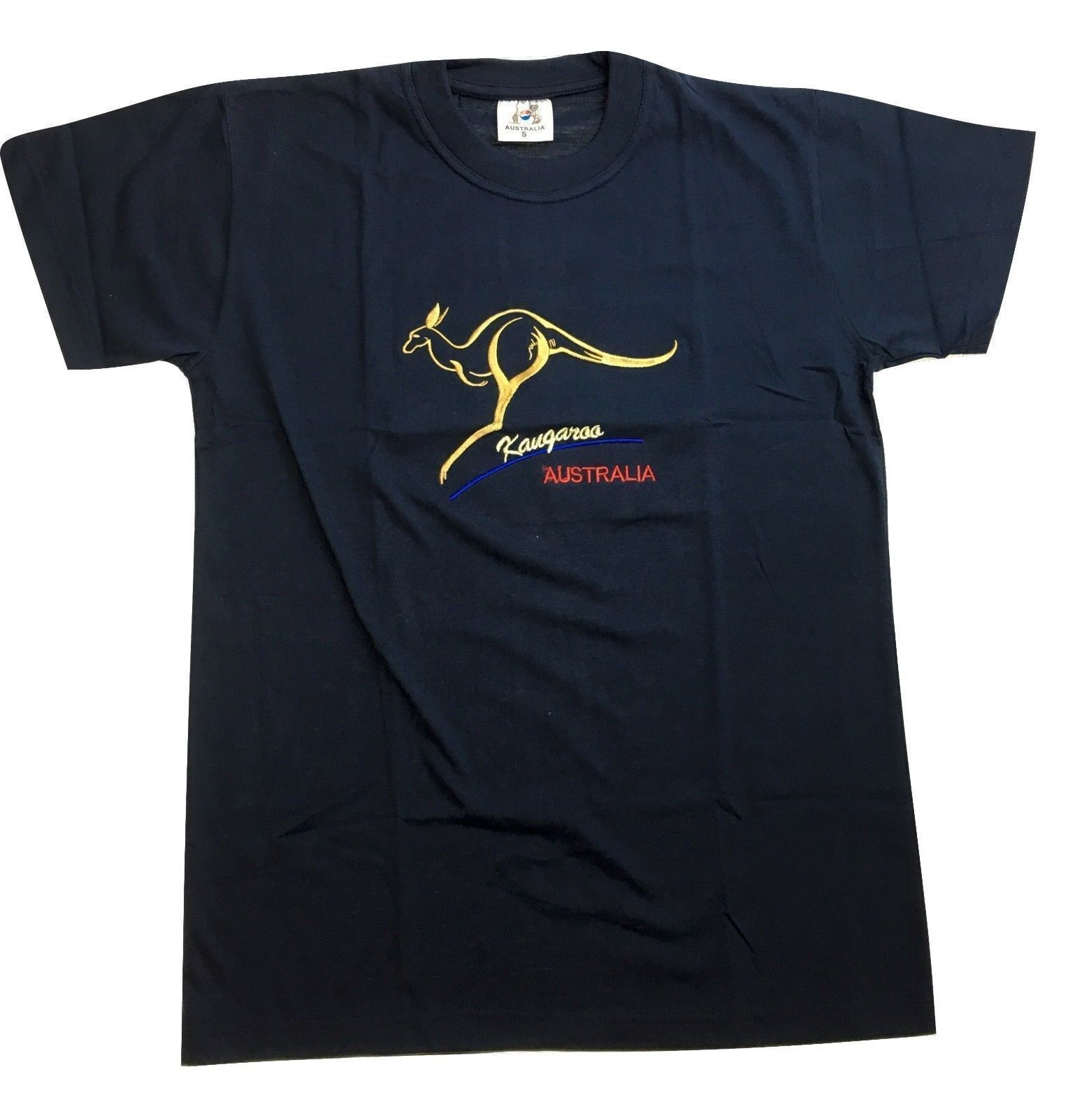 Premium Navy Adult Australia Kangaroo 100% Cotton T-Shirt XL