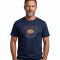 Premium Navy Adult Australia Kangaroo 100% Cotton T-Shirt M