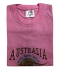 Premium Pink Adult Australia Kangaroo 100% Cotton T-Shirt XL