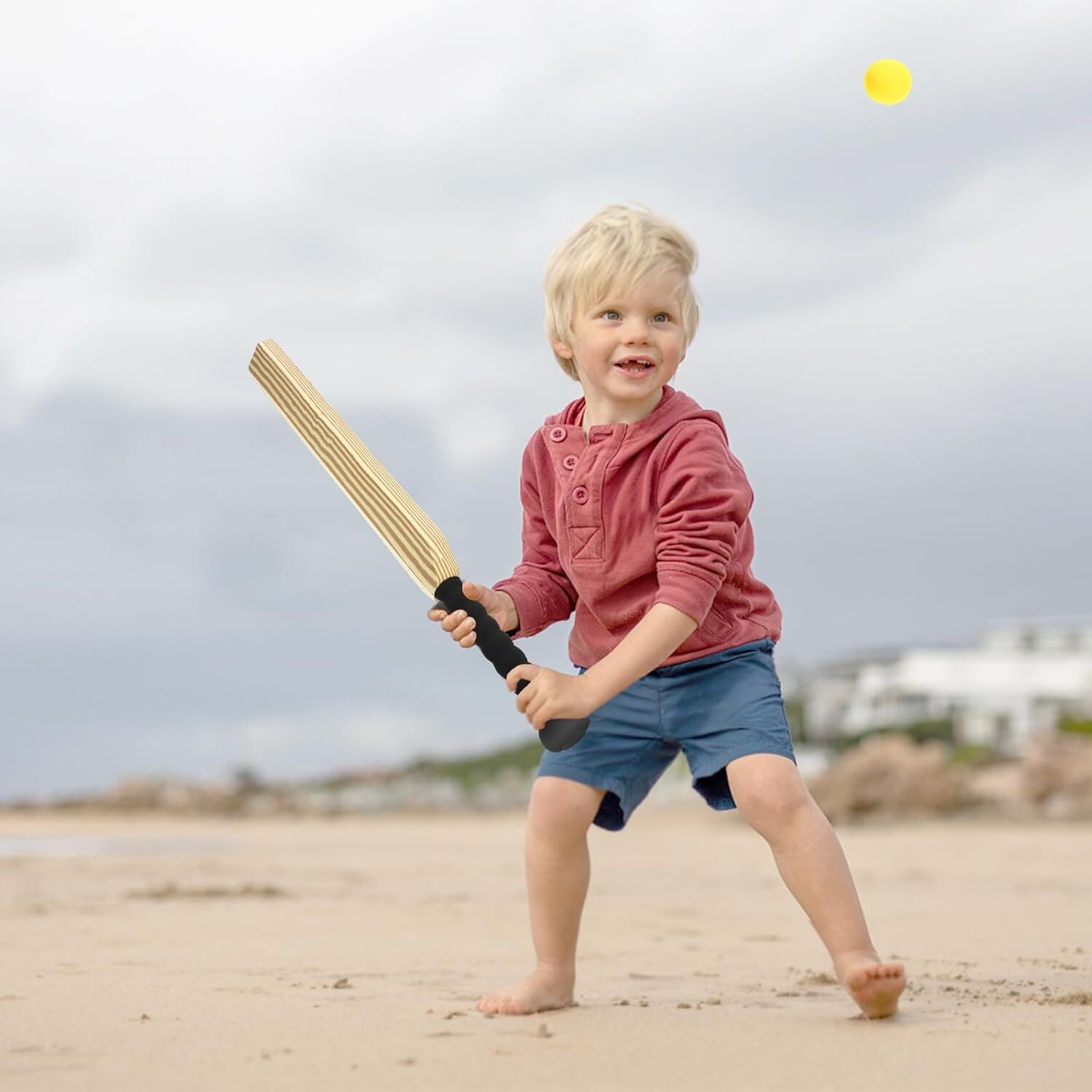 Kids EVA Cricket Bat & Ball Set - 58cm Safe Foam Sports Toy - SuperSaverAU - view 4