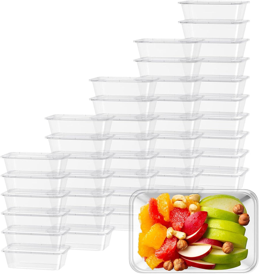 Premium Reusable Food Containers with Lids – 2000ml, 96 Pack