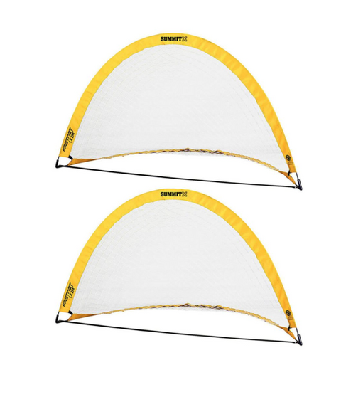 2x Summit Pop Up Teardrop Advance FFA Half Dome Training Football Soccer Goal 2mx1m - SuperSaverAU - view 2