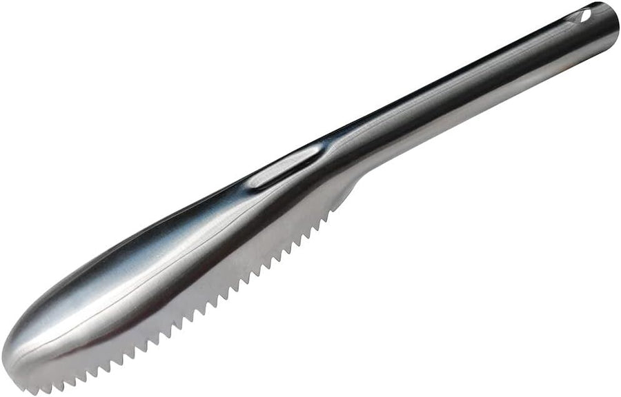 Premium Stainless Steel Fish Scale Remover – Serrated Edge 22.6cm
