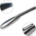 Premium Stainless Steel Fish Scale Remover – Serrated Edge 22.6cm