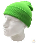 Premium Fluro Green Unisex Hi Vis Fluro Knit Beanie One Size