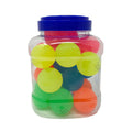 10pcs Large Frosted Rubber Bouncing Balls 60mm Mixed Colours Bulk w Storage Tub - SuperSaverAU - view 5