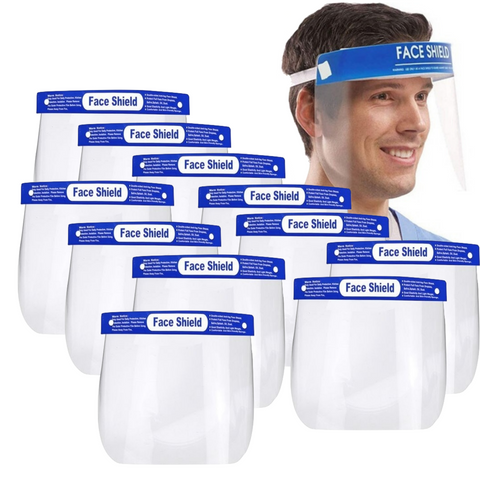 12x Safety Full Face Shield Clear Glasses Anti-Fog Eye Protector Shop Dental - SuperSaverAU - view 1