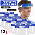 12x Safety Full Face Shield Clear Glasses Anti-Fog Eye Protector Shop Dental - SuperSaverAU - view 2